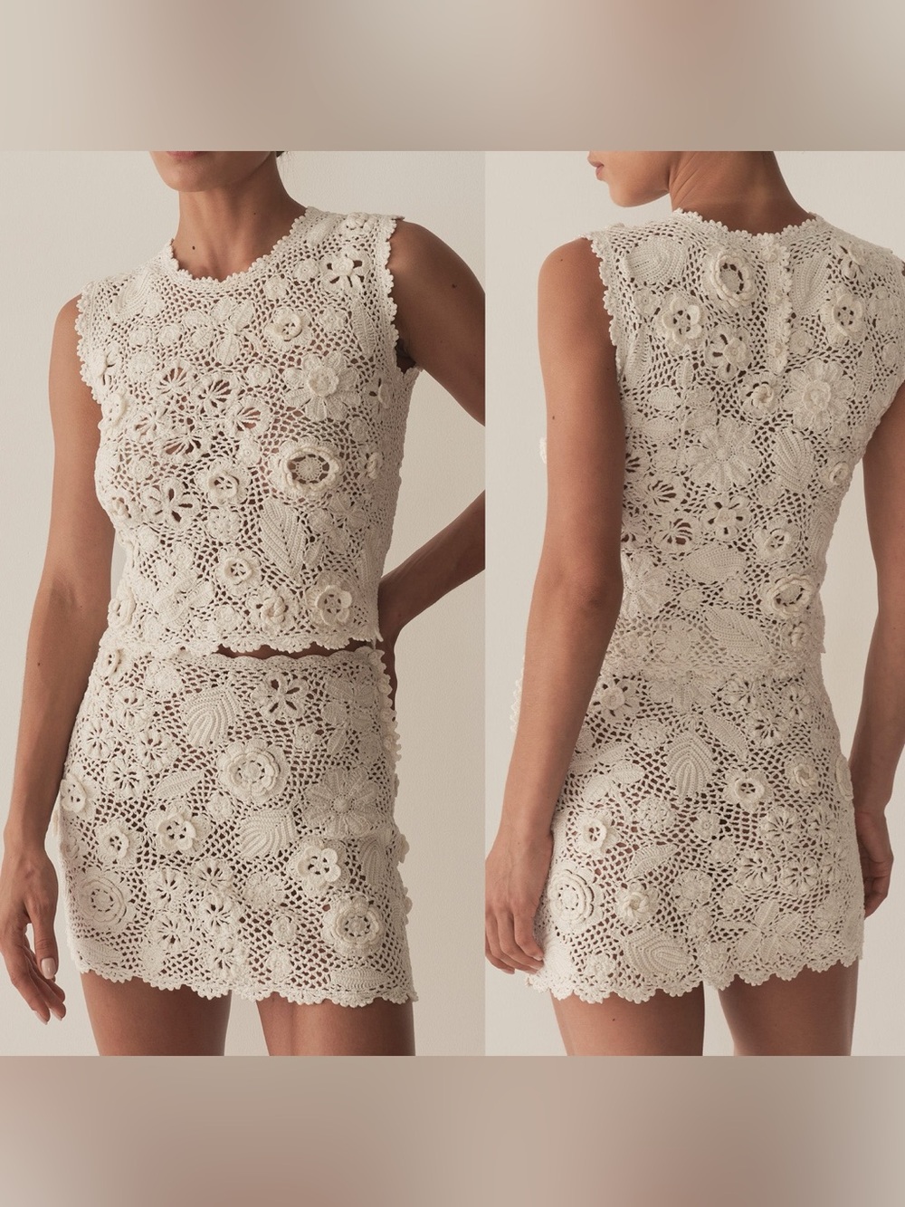 Doen Heirloom Maritza Skirt in Pearl